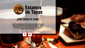 What Estamosdetapas.com website looked like in 2018 (5 years ago)