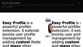 What Easy-profile.com website looked like in 2018 (7 years ago)