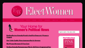 What Electwomen.com website looked like in 2018 (5 years ago)