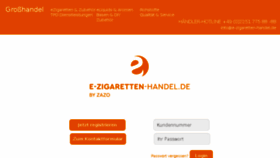 What E-zigaretten-handel.de website looked like in 2018 (5 years ago)