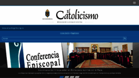 What Elcatolicismo.com.co website looked like in 2018 (5 years ago)
