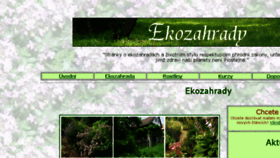 What Ekozahrady.com website looked like in 2018 (5 years ago)