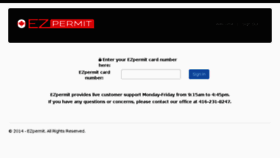 What Ezpermit.ca website looked like in 2018 (5 years ago)