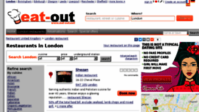 What Eat-out.net website looked like in 2018 (5 years ago)