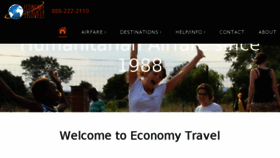 What Economytravel.com website looked like in 2018 (5 years ago)