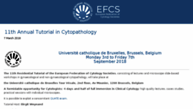 What Efcs.eu website looked like in 2018 (6 years ago)