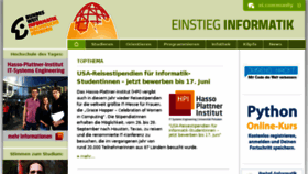 What Einstieg-informatik.de website looked like in 2018 (5 years ago)