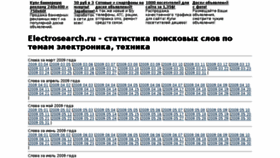 What Electrosearch.ru website looked like in 2018 (5 years ago)