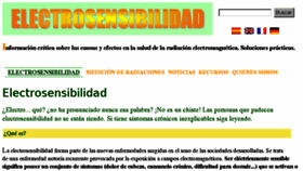 What Electrosensibilidad.es website looked like in 2018 (5 years ago)