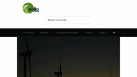 What Eolia.com website looked like in 2018 (5 years ago)