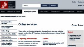 What Epoline.org website looked like in 2018 (5 years ago)