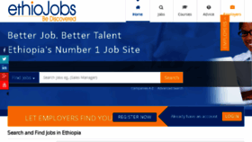 What Ethiojobs.com website looked like in 2018 (5 years ago)