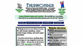 What Everwonder.com website looked like in 2018 (5 years ago)