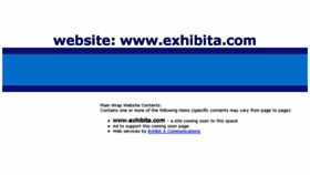 What Exhibita.com website looked like in 2018 (5 years ago)
