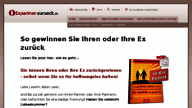 What Expartner-zurueck.de website looked like in 2018 (5 years ago)