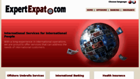 What Expertexpat.com website looked like in 2018 (5 years ago)