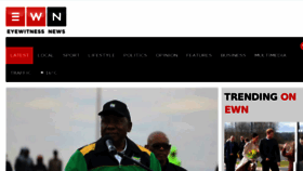 What Eyewitnessnews.co.za website looked like in 2018 (5 years ago)