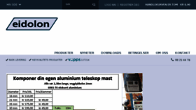 What Eidolon.no website looked like in 2018 (5 years ago)