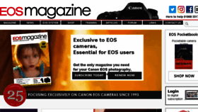 What Eos-magazine.com website looked like in 2018 (5 years ago)