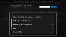 What Enjoy-betting.com website looked like in 2018 (5 years ago)
