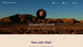 What Elizabethlowell.com website looked like in 2018 (5 years ago)