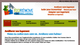 What Ecorenove-carene.fr website looked like in 2018 (5 years ago)