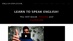 What Englishexplosion.com website looked like in 2018 (6 years ago)