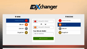 What Exchanger.ws website looked like in 2018 (5 years ago)