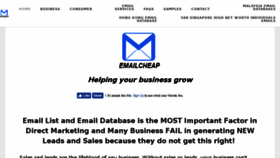 What Emailcheap.com website looked like in 2018 (5 years ago)