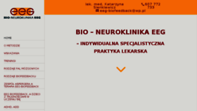 What Eeg-biofeedback.pl website looked like in 2018 (5 years ago)