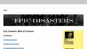 What Epicdisasters.com website looked like in 2018 (5 years ago)