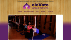 What Elevategroupfitness.com website looked like in 2018 (5 years ago)