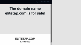 What Elitetap.com website looked like in 2018 (5 years ago)