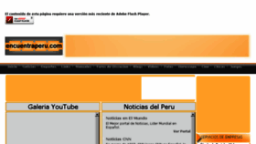 What Encuentraperu.com website looked like in 2018 (5 years ago)