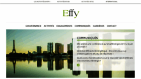 What Effy.fr website looked like in 2018 (5 years ago)