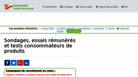 What Essai-remunere.fr website looked like in 2018 (5 years ago)