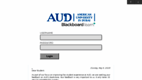 What Ecourses.aud.edu website looked like in 2018 (5 years ago)
