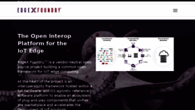 What Edgexfoundry.org website looked like in 2018 (7 years ago)