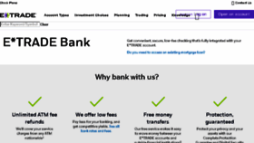 What Etradebank.com website looked like in 2018 (5 years ago)