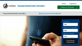 What Empresasmantenimientoinformatico.com website looked like in 2018 (5 years ago)