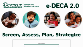 What E-deca2.org website looked like in 2018 (5 years ago)