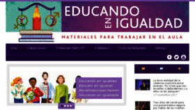 What Educandoenigualdad.com website looked like in 2018 (5 years ago)