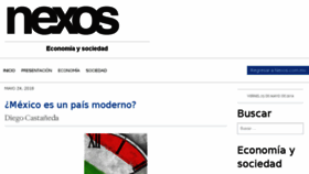 What Economia.nexos.com.mx website looked like in 2018 (7 years ago)