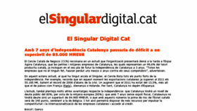 What Elsingulardigital.cat website looked like in 2018 (5 years ago)