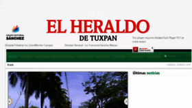 What Elheraldodetuxpan.com.mx website looked like in 2018 (5 years ago)
