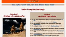What Eye.de website looked like in 2018 (5 years ago)