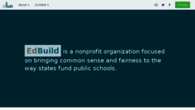 What Edbuild.org website looked like in 2018 (7 years ago)