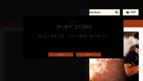 What Epuffstore.com website looked like in 2018 (5 years ago)