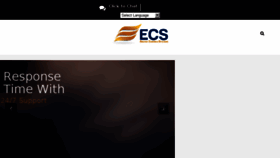 What Ecsintl.com website looked like in 2018 (5 years ago)