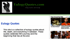 What Eulogyquotes.com website looked like in 2018 (5 years ago)